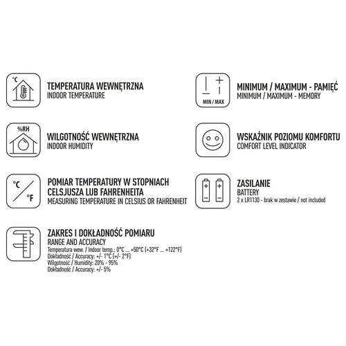 Orų stotelė – elektroninė, belaidė, juoda - 5