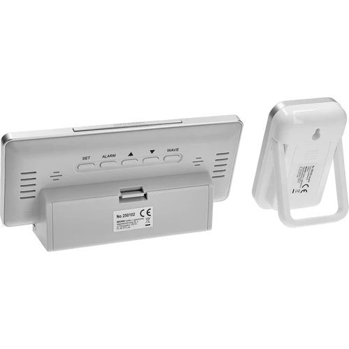 Orų stotelė RCC, DCF – elektroninė, belaidė, su apšviečiamu jutikliu, balta - 4