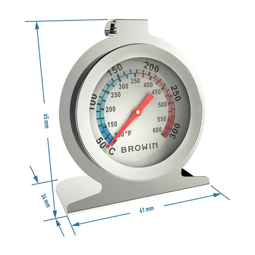 Orkaitės termometras (nuo 50°C iki +300°C) Ø6,1cm - 3