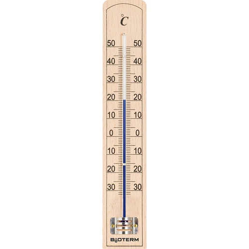 Patalpų termometras su sustiprinta kapiliarinio vamzdelio apsauga (nuo -30 °C iki +50 °C) 20 cm
