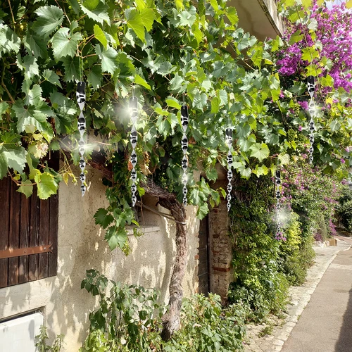 Paukščių atbaidytuvas – sidabro spalvos atspindinčios spiralės, 6 vnt. - 9