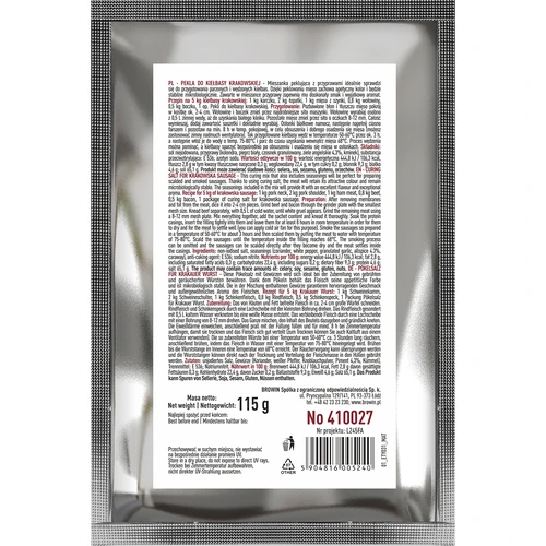 Peklinimo druska Pekla Krokuvos dešrai - 115 g - 2