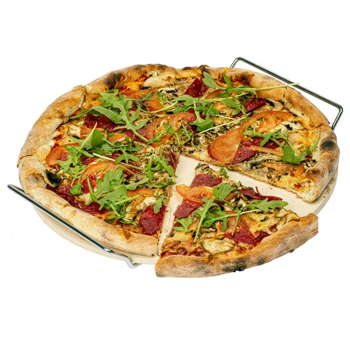 Picos akmuo su laikikliu ir pjaustytuvu, iš kordieryto, apvalus, 33 cm - 5