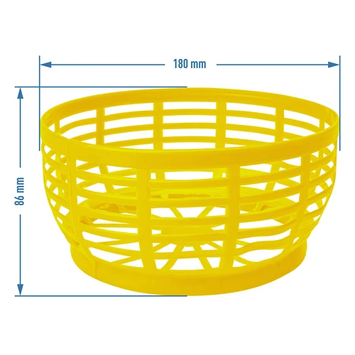 Plastikinis krepšelis Dam 5L, geltonas - 4