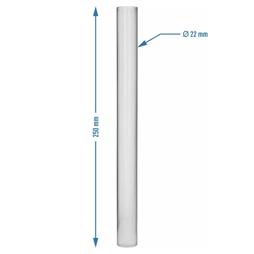 Plastikinis matavimo cilindras naudojimui su skysčių matuokliais, 25 cm - 3