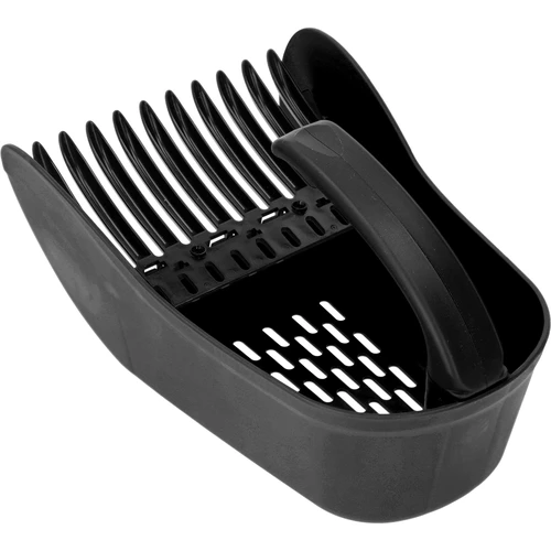 Plastikinis smulkių vaisių rinktuvas, juodas - 3