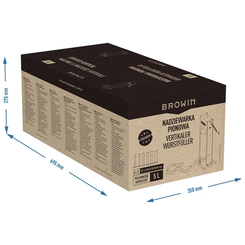 Premium klasės vertikalus dešrų kimštuvas 5 L - 13
