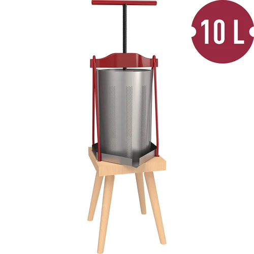 Rėminis vaisių presas – su metaliniu krepšiu, 10 l - 2