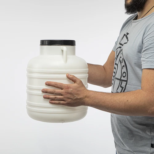 Rauginimo statinė 20 l – balta, su rankenomis - 9