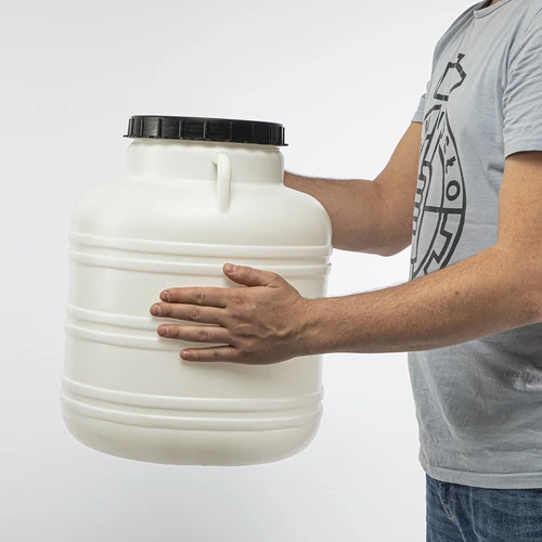 Rauginimo statinė 40 l - balta, su rankenomis - 9