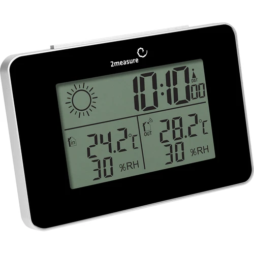 RCC orų stotis – elektroninė, belaidė, su apšviestu jutikliu, juoda - 3