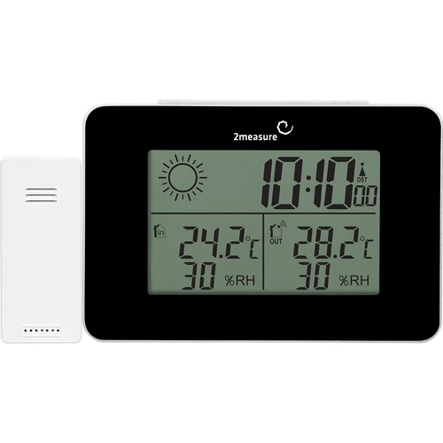 RCC orų stotis – elektroninė, belaidė, su apšviestu jutikliu, juoda - 6