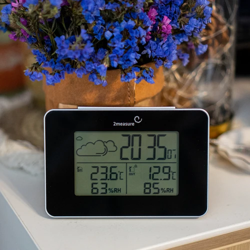 RCC orų stotis – elektroninė, belaidė, su apšviestu jutikliu, juoda - 13