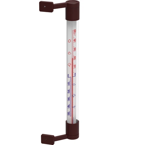 Rudas lauko termometras (nuo -50 °C iki +50 °C) 22 cm - 2