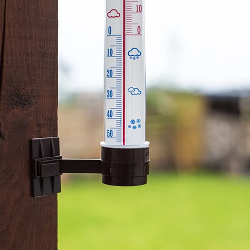Rudas lauko termometras (nuo -50 °C iki +50 °C) 27 cm - 3