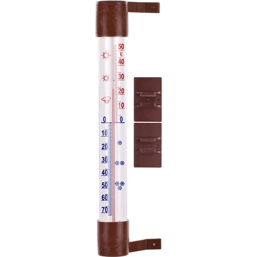Rudas lauko termometras (nuo -60°C iki +50°C) 23 cm