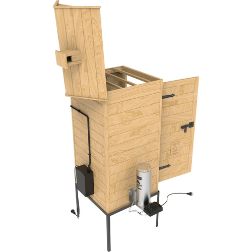 Rūkykla 200 L dragON Larch E21 - iš maumedžio, su elektriniu kaitinimo moduliu ir valdikliu - 6