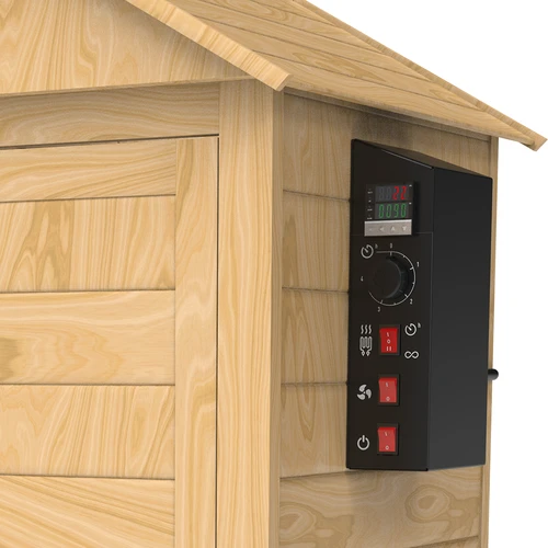 Rūkykla 200 L dragON Larch E21 - iš maumedžio, su elektriniu kaitinimo moduliu ir valdikliu - 9