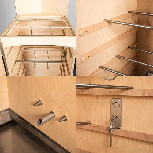 Rūkykla dragON PLYWOOD NATURE – berėmė, modulinė, su skaitmeniniu valdikliu, 320 l - 5
