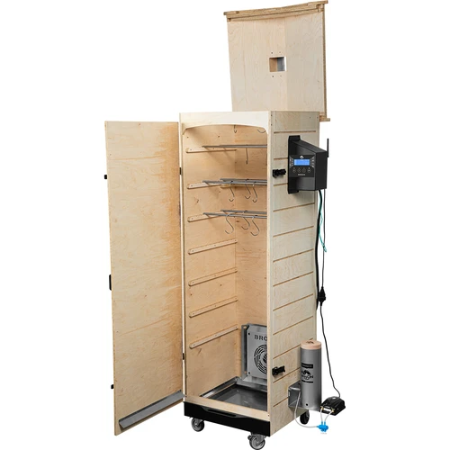 Rūkykla dragON PLYWOOD NATURE – berėmė, modulinė, su Wi‑Fi valdikliu, 320 l - 3