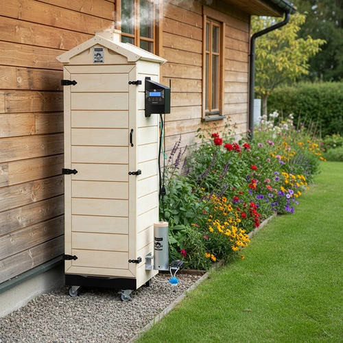 Rūkykla dragON PLYWOOD NATURE – berėmė, modulinė, su Wi‑Fi valdikliu, 320 l - 15