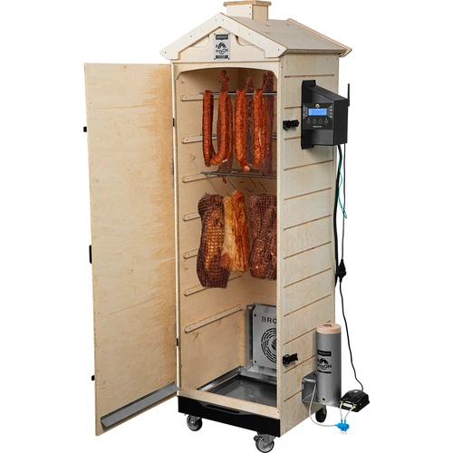 Rūkykla dragON PLYWOOD NATURE – berėmė, modulinė, su Wi‑Fi valdikliu, 320 l - 4