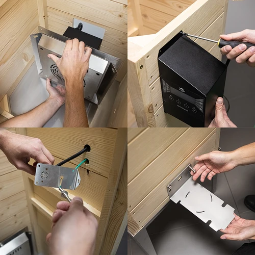 Rūkykla su Wi‑Fi, 200 l – dragON WOOD 100IQ su elektriniu šildymo moduliu ir valdikliu - 14