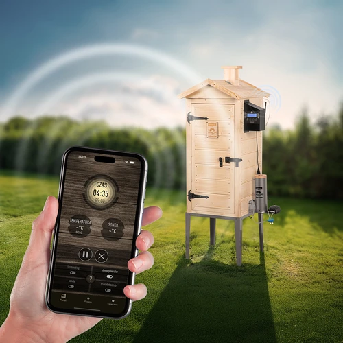 Rūkykla su Wi‑Fi, 200 l – dragON WOOD 100IQ su elektriniu šildymo moduliu ir valdikliu - 7