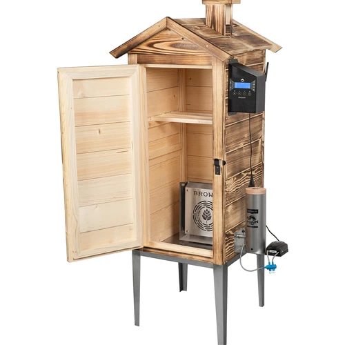 Rūkykla su Wi‑Fi, 200 L – dragON WOOD 100IQ su elektriniu šildymo moduliu ir valdikliu, malkomis kūrenama - 2