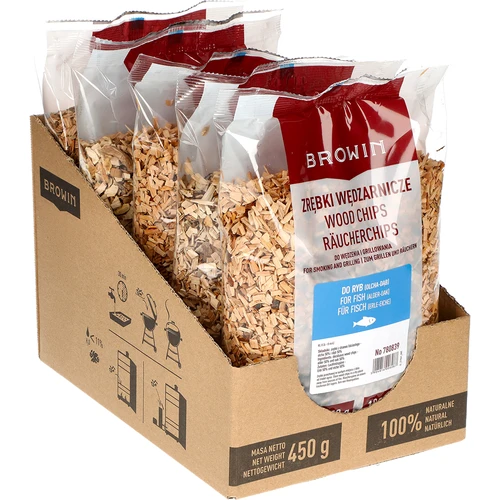 Rūkymo/grilinimo drožlės, 50% ąžuolas + 50% alksnis, 450 g, kl. 8 - 2