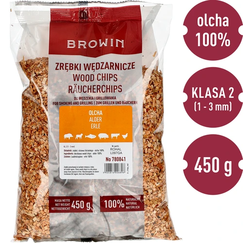 Rūkymo/grilio drožlės, alksnis, 450 g, 2 klasė - 3