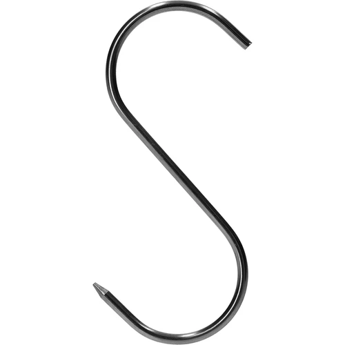 Rūkymo kabliai – S formos, su aštriais galiukais, 3 mm x 100 mm, 5 vnt. - 4