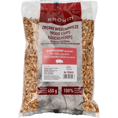 Rūkymo/griliui drožlės, 70% alksnis + 30% bukas, 450 g, kl. 8