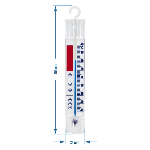 Šaldytuvų ir šaldiklių termometras (nuo -40 °C iki +40 °C) 15 cm - 3