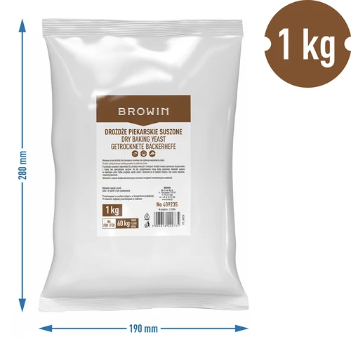 Sausos kepyklinės mielės, 1 kg - 4