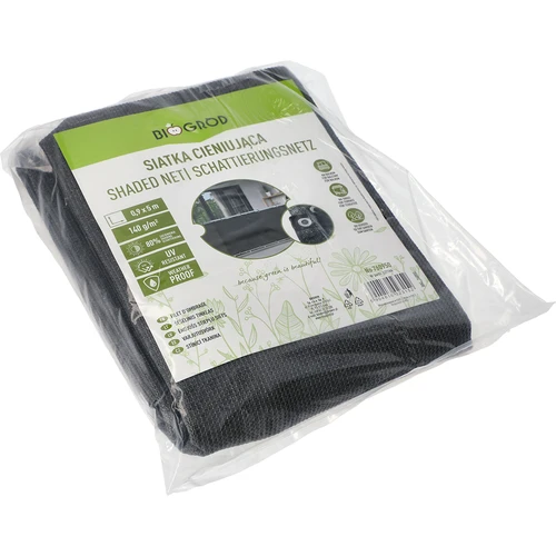 Šešėliavimo tinklas (80 %, 140 g/m²) 0,9x5 m, grafito spalvos - 2