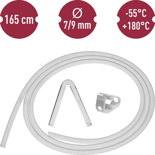 Silikoninė žarnelė fi 7/9mm - temp. -55 +180°C - 6