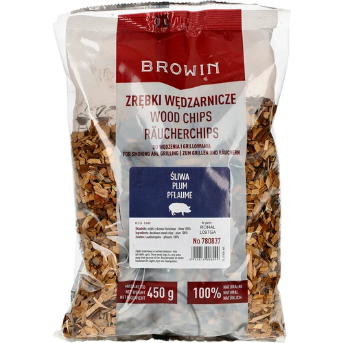 Slyvmedžio drožlės rūkymui/griliui, 450 g, kl. 8
