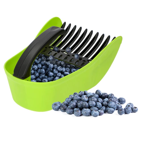 Smulkių vaisių rinktuvas, žalias, iš plastiko - 5