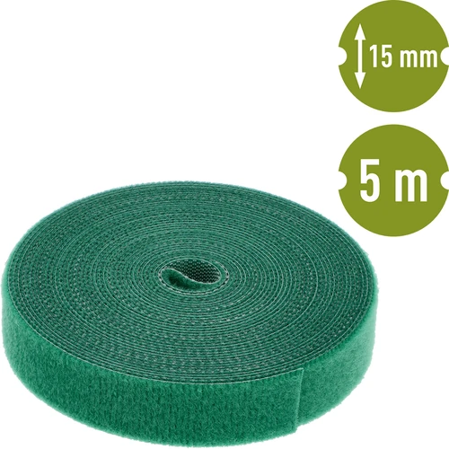 Sodo juosta su lipuku, žalia, 15 mm x 5 m - 2