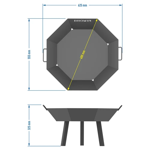 Sodo laužavietė ø 60 cm - loft stiliaus - 8