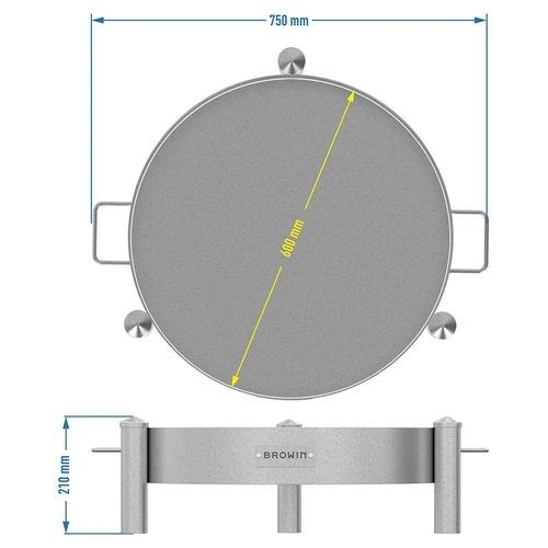 Sodo ugniakuras ø 60 cm, suvirintas - 10