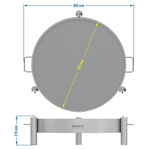 Sodo ugniakuras ø 70 cm suvirintas - 10