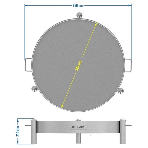 Sodo ugniakuras ø 80 cm, suvirintas - 10