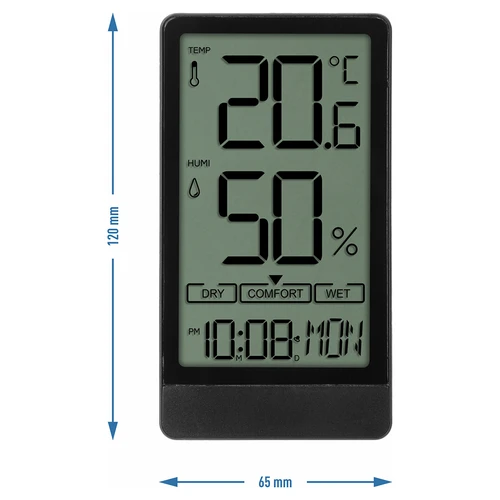 Soens elektroninis kambario termometras, juodas - 6