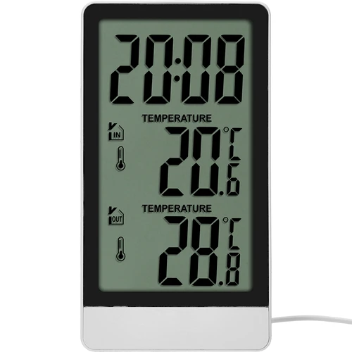 Soens prekės ženklo elektroninis termometras – su zondu, baltas - 2