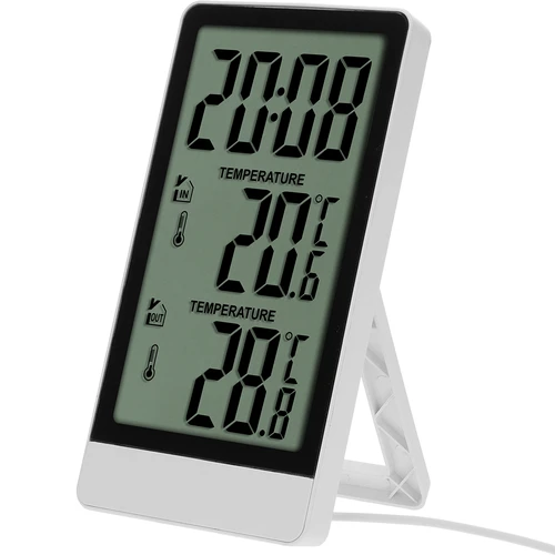 Soens prekės ženklo elektroninis termometras – su zondu, baltas - 3