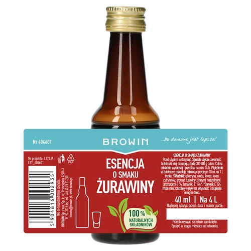 Spanguolių skonio esencija iki 4 L – 40 ml - 5