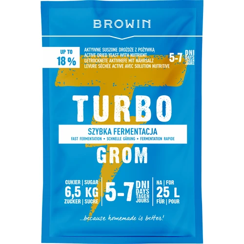 Spiritinės mielės Turbo Grom 5–7 dienų