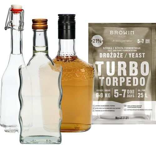 Spiritinės mielės Turbo Torpedo 5–7 dienų 21% 100 g - 5